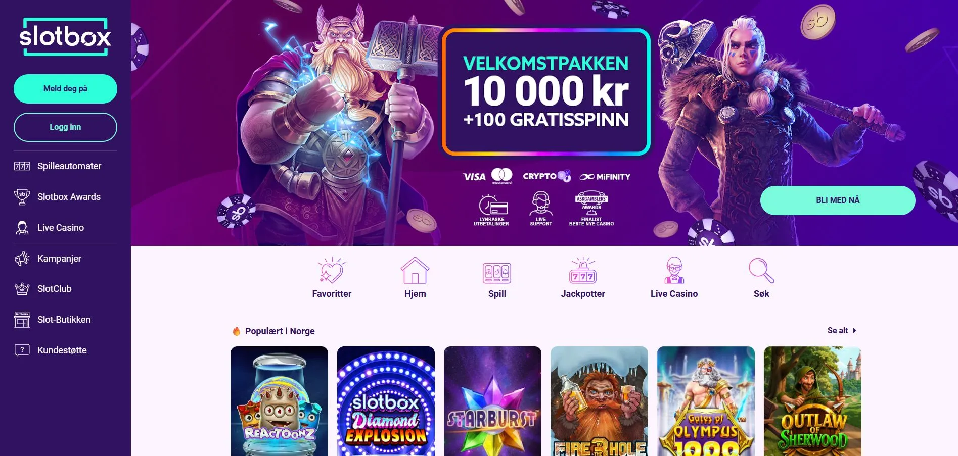 Casinoets bakgrunn Casinoets bakgrunn